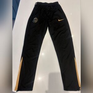 Nike Black and Gold PSG Athletic Pants